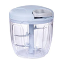 Triturador Manual de Alimentos 500ml ou 900ml Processador de Alho Cebola Carne e Legumes