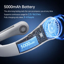 Ventilador de Pescoço JISULIFE FA14X 5000mAh Sem Hélice 5 Velocidades Portátil Hands-Free
