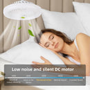 Ventilador de Teto com Lâmpada LED E27 DIBILUN com Controle Remoto Dimerizável 24W 30W 40W 80W