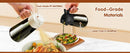Pulverizador de Óleo 2 em 1 470ml em Vidro Escuro Dispenser Spray para Cozinha