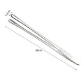 Pinça de Cozinha em Aço Inox 24cm ou 28cm Pegador para Churrasco Grelha e Alimentos