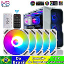 Cooler Fan 120mm ARGB Wovibo PWM 4Pin Silencioso para Gabinete e Radiador PC