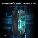 Mouse Gamer Attack Shark X11 Wireless Tri-Mode RGB 22000 DPI Sensor PAW3311 com Dock Magnético