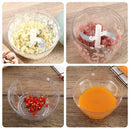 Triturador Manual de Alimentos 500ml ou 900ml Processador de Alho Cebola Carne e Legumes