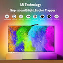 Fita LED RGBIC para TV 55–75" com Câmera Controle App Sync Música Luz Ambiente Gamer