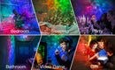 Projetor Estrelado Smart WiFi Tuya LED RGB com Controle por App e Voz Luz Galaxy Ambiente