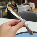 Kit 2 Colheres em Aço Inox Grande Capacidade Polimento Espelhado Sobremesa e Frutas