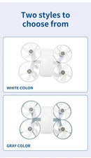 Ventilador de Teto com Lâmpada LED E27 2 em 1 com Controle Remoto 3 Velocidades Luz Ajustável