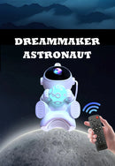 Projetor Astronauta Galaxy LED com Bluetooth Caixa de Som Luz Estrelas Quarto Infantil Decoração