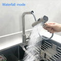 Torneira Gourmet Flexível para Cozinha Pull Out em Aço Inox Água Quente e Fria