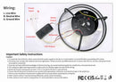 Ventilador de Teto 55W com Luz LED Dimerizável Controle Remoto Silencioso Moderno 34cm