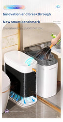 Lixeira Inteligente Joybos com Sensor Automático e Fixação de Saco Recarregável para Cozinha Banheiro e Sala