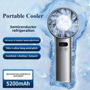 Ventilador Portátil Recarregável 5200mAh com Resfriamento Duplo e Design Dobrável USB