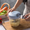 Triturador Manual de Alimentos 500ml ou 900ml Processador de Alho Cebola Carne e Legumes