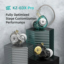Fone de Ouvido KZ EDX Pro In-Ear HiFi com Graves Potentes – Monitor Gamer com Fio