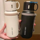 Garrafa Térmica JUSTINLAU 600ml ou 800ml em Aço Inox com Infusor e Alça