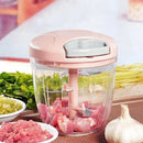 Triturador Manual de Alimentos 500ml ou 900ml Processador de Alho Cebola Carne e Legumes
