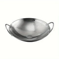 Frigideira 29cm em Aço Inox Honeycomb Antiaderente Resistente a Riscos com Cabo