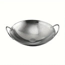 Frigideira 29cm em Aço Inox Honeycomb Antiaderente Resistente a Riscos com Cabo