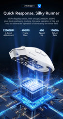 Mouse Gamer Attack Shark X11 Wireless Tri-Mode RGB 22000 DPI Sensor PAW3311 com Dock Magnético