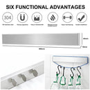 Suporte Magnético para Facas em Aço Inox 40cm e 50cm Organizador de Parede para Cozinha