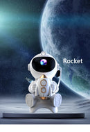 Projetor Astronauta Galaxy LED com Bluetooth Caixa de Som Luz Estrelas Quarto Infantil Decoração