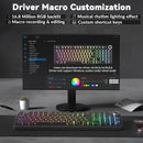 Teclado Mecânico AULA F99Pro RGB Wireless Hot-Swap Gasket Low Noise com Knob Multimídia