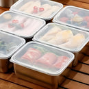 Kit 5 Potes em Aço Inox para Alimentos com Tampa Hermética Marmitas BPA Free