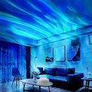 Projetor Aurora Galaxy LED RGB 360° com Controle Remoto Luz Noturna 7 Modos USB