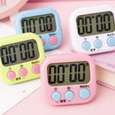 Timer Digital de Cozinha LCD com Ímã Temporizador Eletrônico Contagem Regressiva