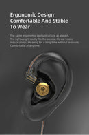Fone de Ouvido KZ EDX Pro In-Ear HiFi com Graves Potentes – Monitor Gamer com Fio