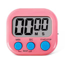 Timer Digital de Cozinha LCD com Ímã Temporizador Eletrônico Contagem Regressiva