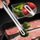 Pinça de Cozinha em Aço Inox 24cm ou 28cm Pegador para Churrasco Grelha e Alimentos