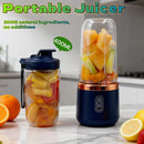 Liquidificador Portátil USB Double Cup com 6 Lâminas Mixer para Sucos e Smoothies