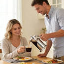 Cafeteira French Press 1000ml com Filtro Vidro Resistente e Aço Inox