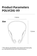 Fone de Ouvido Condução Óssea POLVCDG X9 32GB IPX8 – Bluetooth, À Prova D’Água, Esportivo, Open Ear