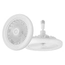 Ventilador de Teto com Lâmpada LED E27 DIBILUN com Controle Remoto Dimerizável 24W 30W 40W 80W