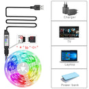 Fita LED RGB 5m 10m 20m 30m com Controle por App Luz Ambiente para Quarto Sala Decoração