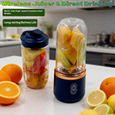 Liquidificador Portátil USB Double Cup com 6 Lâminas Mixer para Sucos e Smoothies