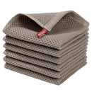 Kit 6 Panos de Limpeza Honeycomb Absorventes sem Fiapos para Cozinha e Vidros