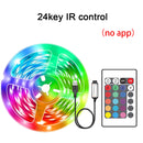 Fita LED RGB 5m 10m 20m 30m com Controle por App Luz Ambiente para Quarto Sala Decoração