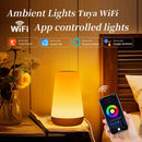 Luminária Smart WiFi Tuya RGB Touch LED Abajur Inteligente com Controle por App Alexa Google Home