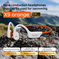 Fone de Ouvido Condução Óssea POLVCDG X9 32GB IPX8 – Bluetooth, À Prova D’Água, Esportivo, Open Ear