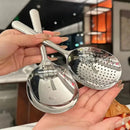 Concha de Servir em Aço Inox para Sopa Arroz Molhos com Cabo Térmico