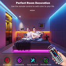 Fita LED RGB 5m 10m 20m 30m com Controle por App Luz Ambiente para Quarto Sala Decoração