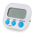 Timer Digital de Cozinha LCD com Ímã Temporizador Eletrônico Contagem Regressiva