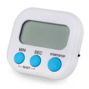 Timer Digital de Cozinha LCD com Ímã Temporizador Eletrônico Contagem Regressiva