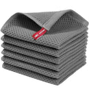 Kit 6 Panos de Limpeza Honeycomb Absorventes sem Fiapos para Cozinha e Vidros