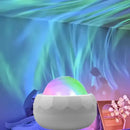 Projetor Aurora Galaxy LED RGB 360° com Controle Remoto Luz Noturna 7 Modos USB