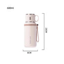 Garrafa Térmica JUSTINLAU 600ml ou 800ml em Aço Inox com Infusor e Alça